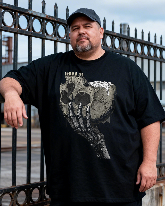 Men's Drink With Your Enemies Big & Tall 100% Cotton T-shirts