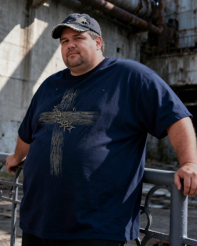 Men's Faith Over Fear Big & Tall 100% Cotton T-shirts