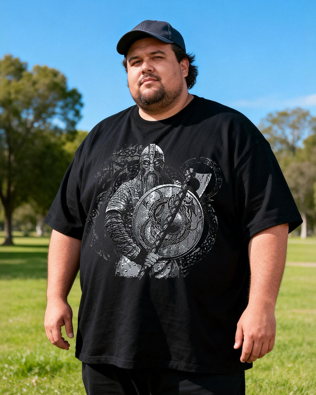 Men's Die Like A Warrior Big & Tall 100% Cotton T-shirts