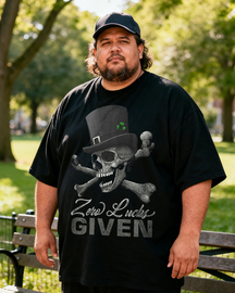 Men's Zero Lucks Given Big & Tall 100% Cotton T-shirts