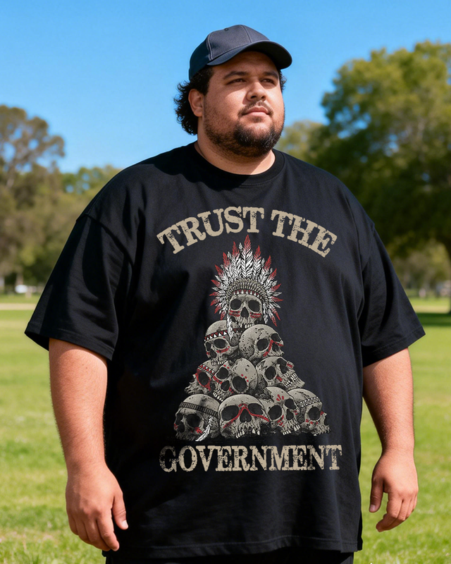 Men's Trust The Government Big & Tall 100% Cotton T-shirts