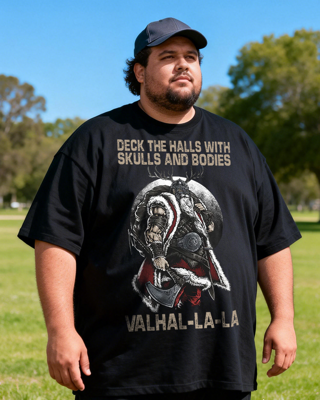 Men's Valhal-La-La Big & Tall 100% Cotton T-shirts