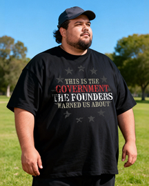 Men's The Founders Warned Us Big & Tall 100% Cotton T-shirts