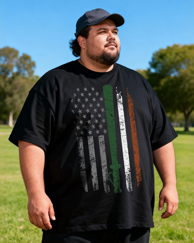 Men's Flag Big & Tall 100% Cotton T-shirts