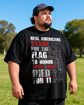 Men's Stand For The Flag Big & Tall 100% Cotton T-shirts