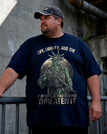 Men's Tactical Liberty Big & Tall 100% Cotton T-shirts