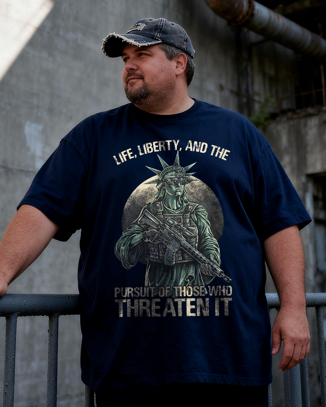 Men's Tactical Liberty Big & Tall 100% Cotton T-shirts