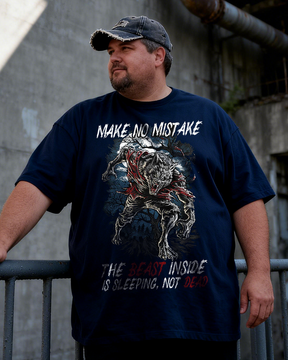 Men's The Beast Inside Big & Tall 100% Cotton T-shirts