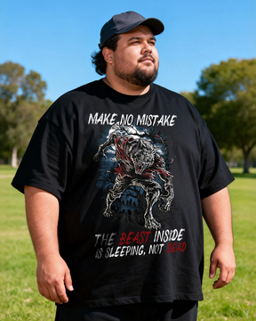 Men's The Beast Inside Big & Tall 100% Cotton T-shirts
