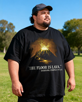 Men's The Floor Is Lava Big & Tall 100% Cotton T-shirts