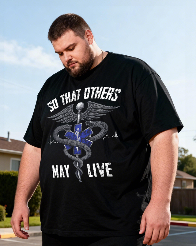 Men's So That Others May Live Big & Tall 100% Cotton T-shirts