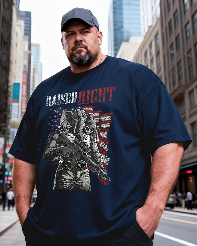 Men's Raised Right Big & Tall 100% Cotton T-shirts