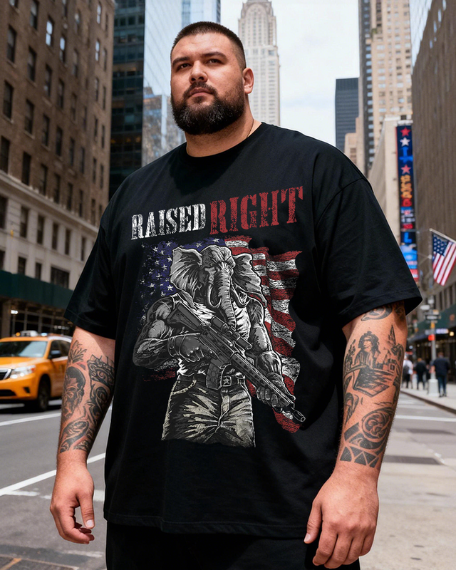 Men's Raised Right Big & Tall 100% Cotton T-shirts