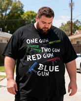 Men's One Gun Two Gun Big & Tall 100% Cotton T-shirts