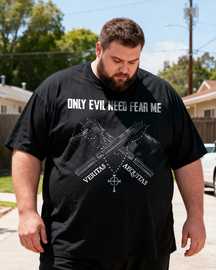 Men's Only Evil Need Fear Me Big & Tall 100% Cotton T-shirts