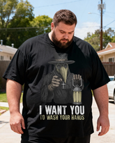 Men's Plague Doctor Big & Tall 100% Cotton T-shirts