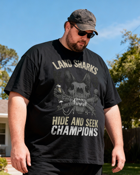 Men's Land Shark Big & Tall 100% Cotton T-shirts