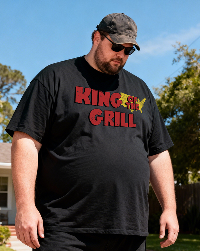 Men's King Of The Grill Big & Tall 100% Cotton T-shirts
