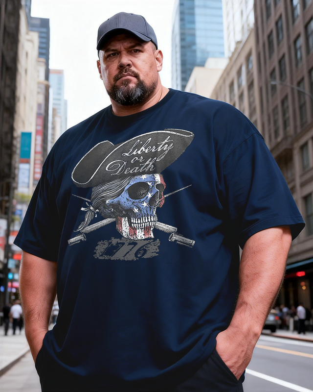 Men's Liberty or Death Big & Tall 100% Cotton T-shirts