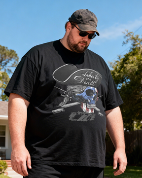 Men's Liberty or Death Big & Tall 100% Cotton T-shirts