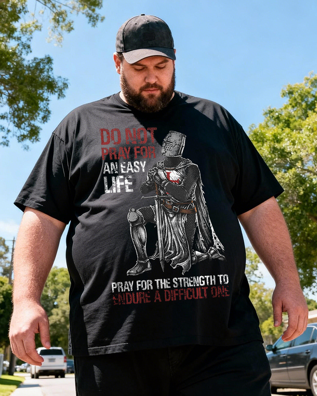 Men's No Easy Life Big & Tall 100% Cotton T-shirts