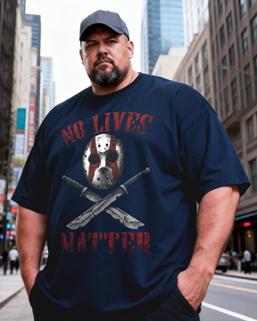 Men's No Lives Matter Big & Tall 100% Cotton T-shirts