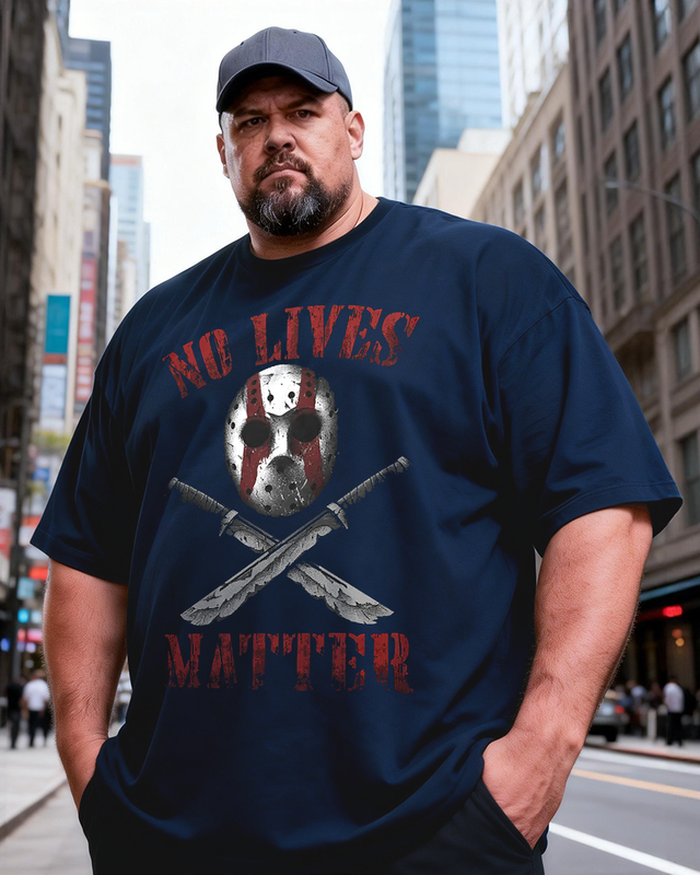 Men's No Lives Matter Big & Tall 100% Cotton T-shirts