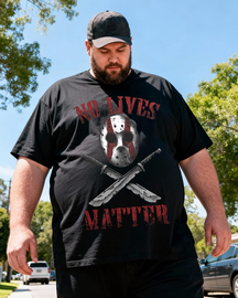 Men's No Lives Matter Big & Tall 100% Cotton T-shirts