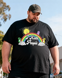Men's I Hate People Big & Tall 100% Cotton T-shirts