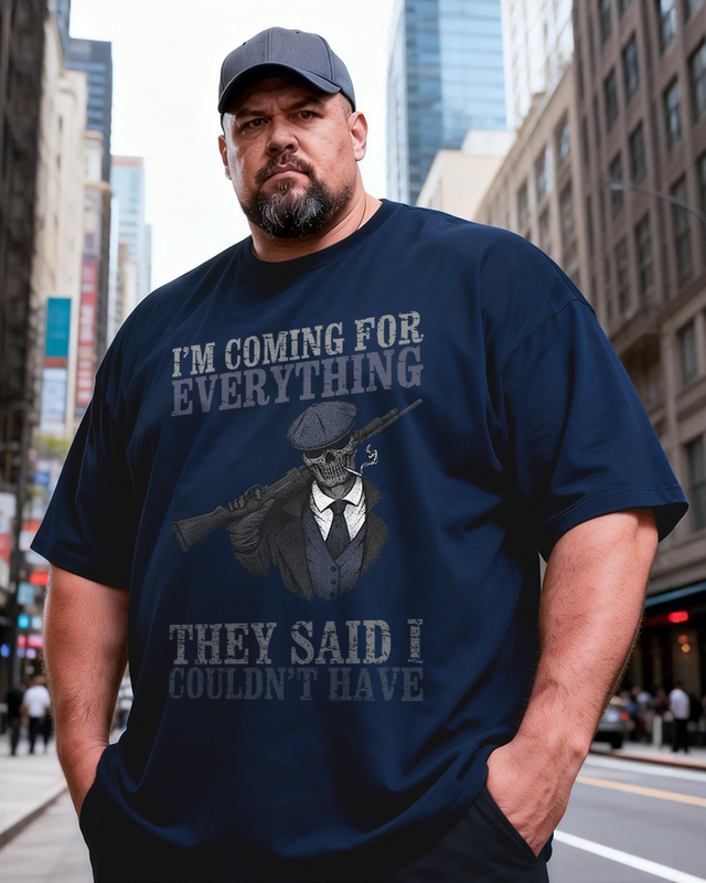 Men's Coming For Everything Big & Tall 100% Cotton T-shirts