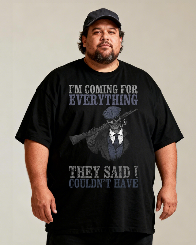Men's Coming For Everything Big & Tall 100% Cotton T-shirts