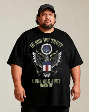 Men's In God We Trust Big & Tall 100% Cotton T-shirts