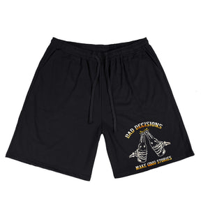 Men's Bad Decisions Make Good Stories Plus Size T-Shirt & Short