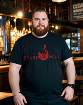Beard of War Men's 100% Cotton Big & Tall T-Shirt