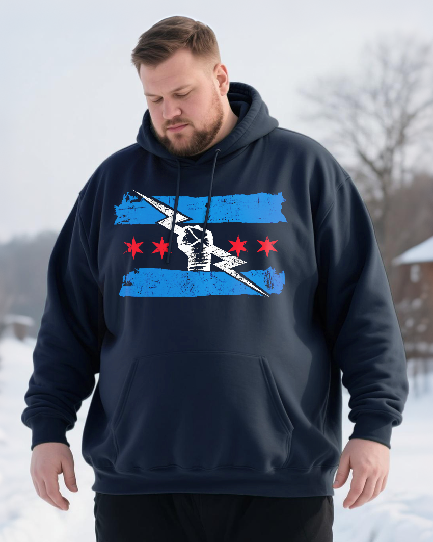 CM Punk Pullover Men's Big & Tall Cotton Hoodie