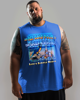 COLD POUR & OCEAN'S ROAR Men's Sleeveless Tee