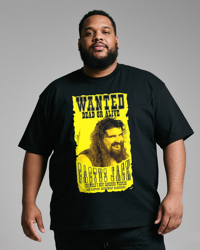 Cactus Jack Dead Or Alive Men's 100% Cotton Big & Tall T-Shirt