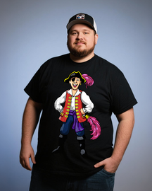 Captain Feathersword Men's Plus Size Cotton T-Shirt