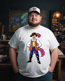 Captain Feathersword Men's Plus Size Cotton T-Shirt
