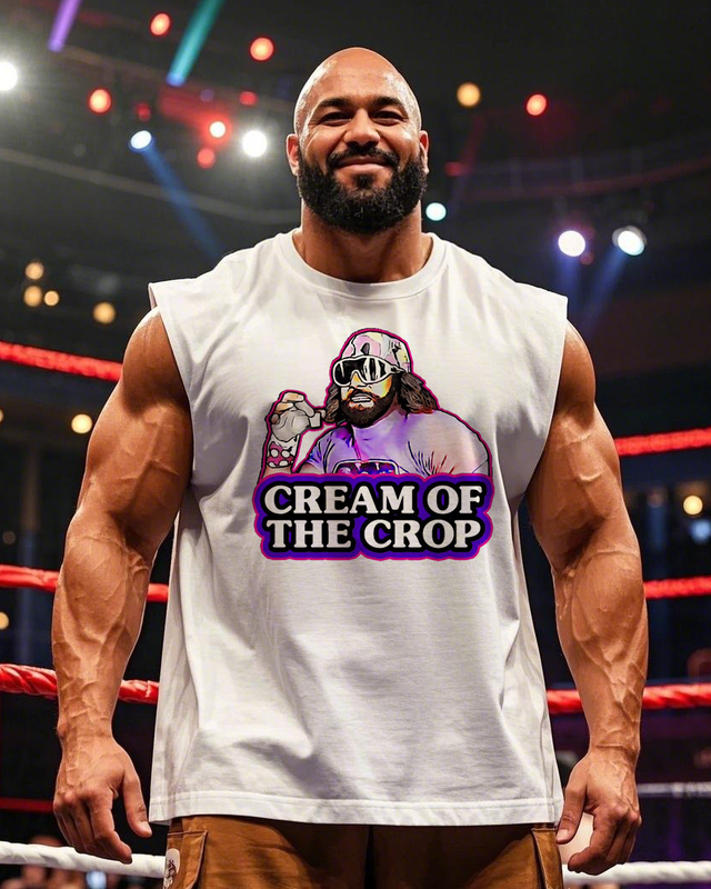 Cream Of The Crop Men's Plus Size Sleeveless T-Shirt