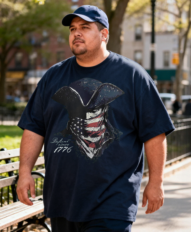 Men's Defiant Since 1776 Big & Tall 100% Cotton T-shirts
