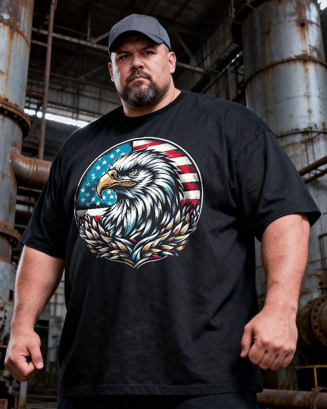 Men's The 250th Anniversary of Independence Day Big & Tall 100% Cotton T-shirts