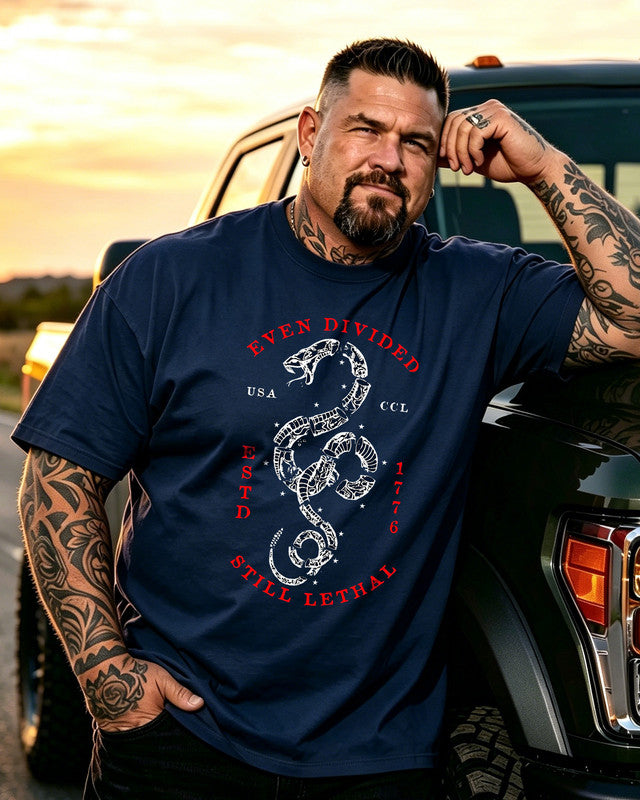 Men's 250-America Big & Tall 100% Cotton T-shirts