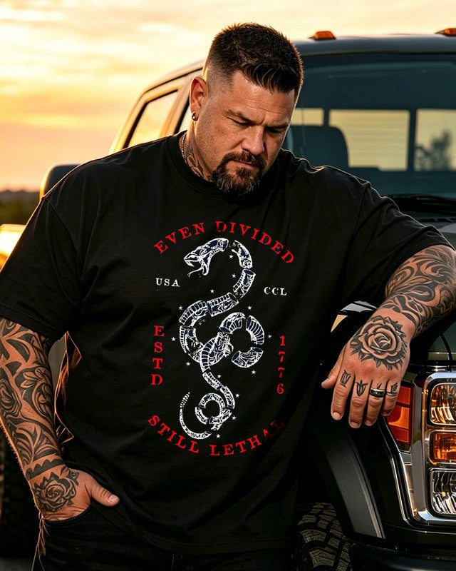 Men's 250-America Big & Tall 100% Cotton T-shirts