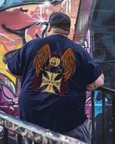 Men's FUCK OFF SEARCH DESTROY Plus Size T-shirt