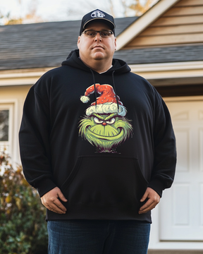 Men's Grinch Hat Plus Size Hoodie