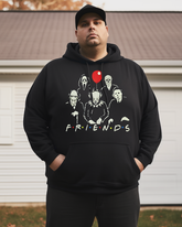 Men's Halloween Friends Plus Size Hoodie