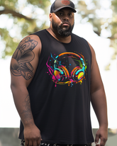 Headphones colorful Men's Sleeveless Tee