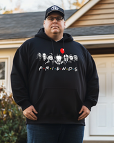 Men's Horror Friends Plus Size Hoodie