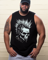 Apocalyptic Punk Zombie Heavy Metal Skull Men's Sleeveless Tee